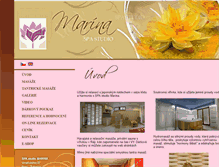 Tablet Screenshot of masaze-marina.cz
